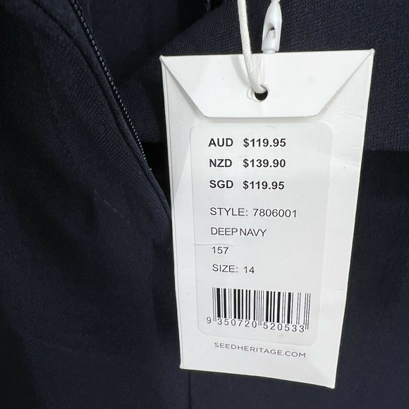 Seed Heritage Pants Wide Leg Tie Waist High Rise - Picture 4 of 9